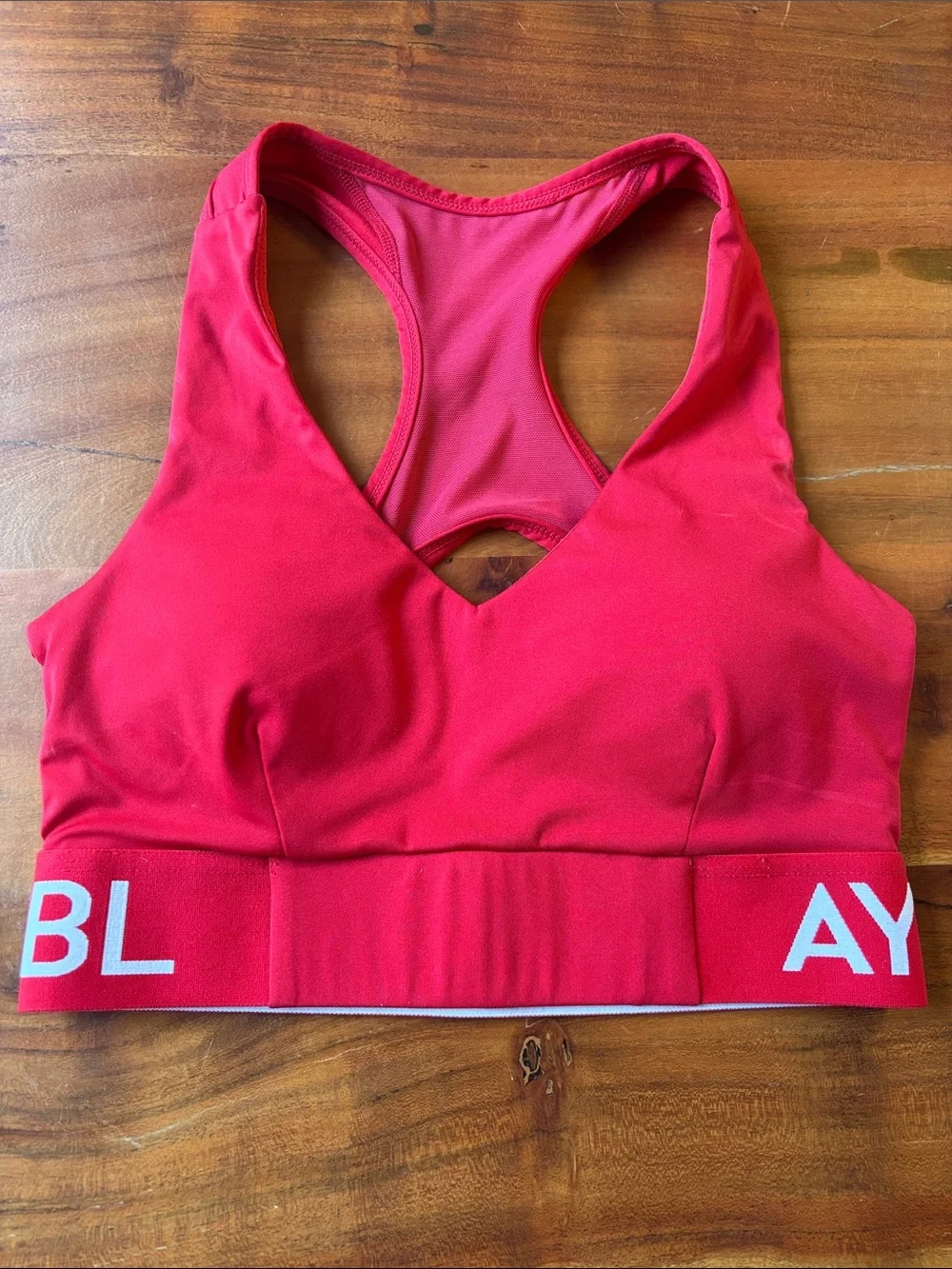 AYBL Red Racerback Sports Bra!  Excellent condition!  Small.